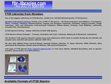 Tablet Screenshot of ftir-libraries.com